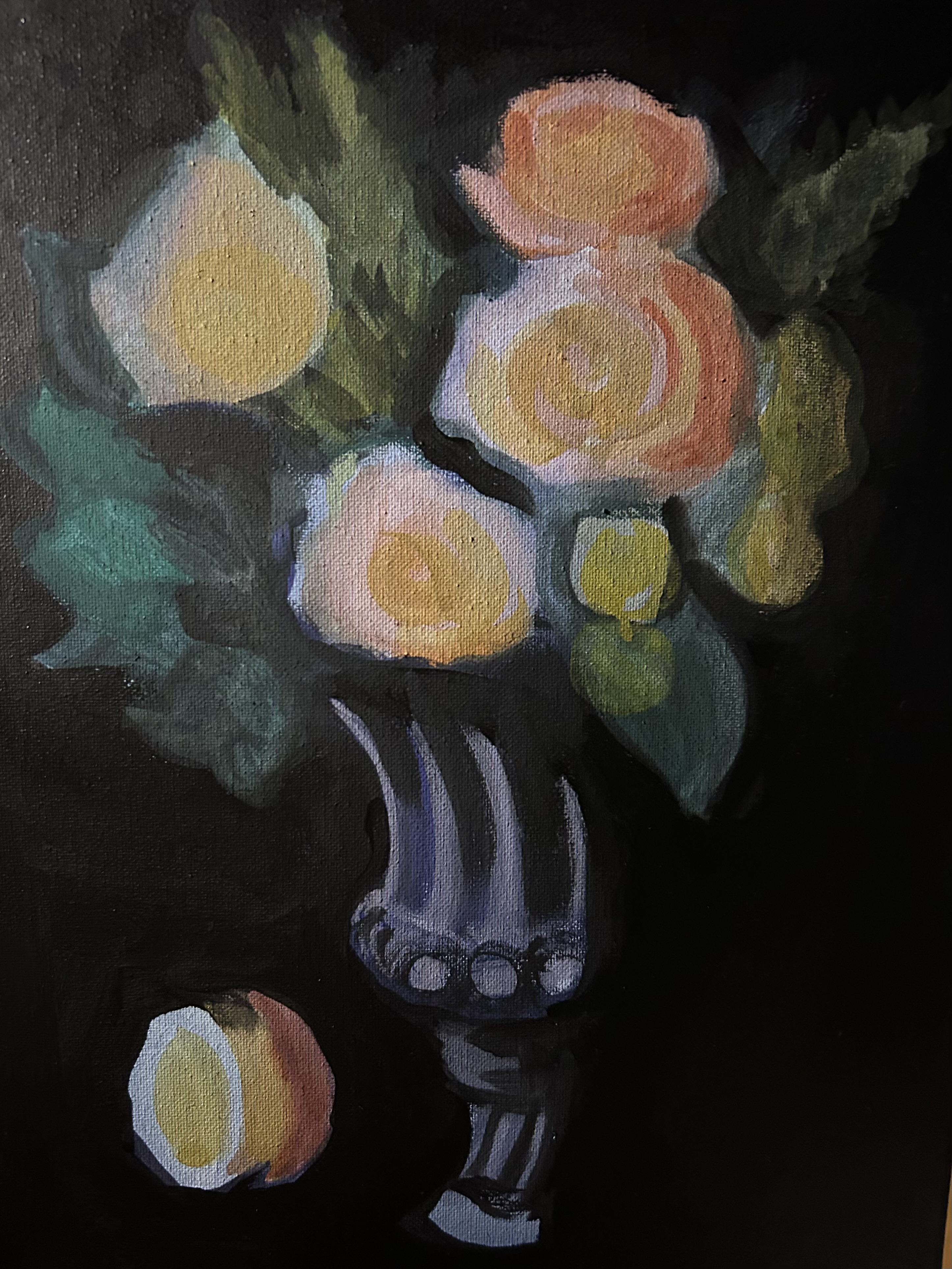 Gouache painting of photo