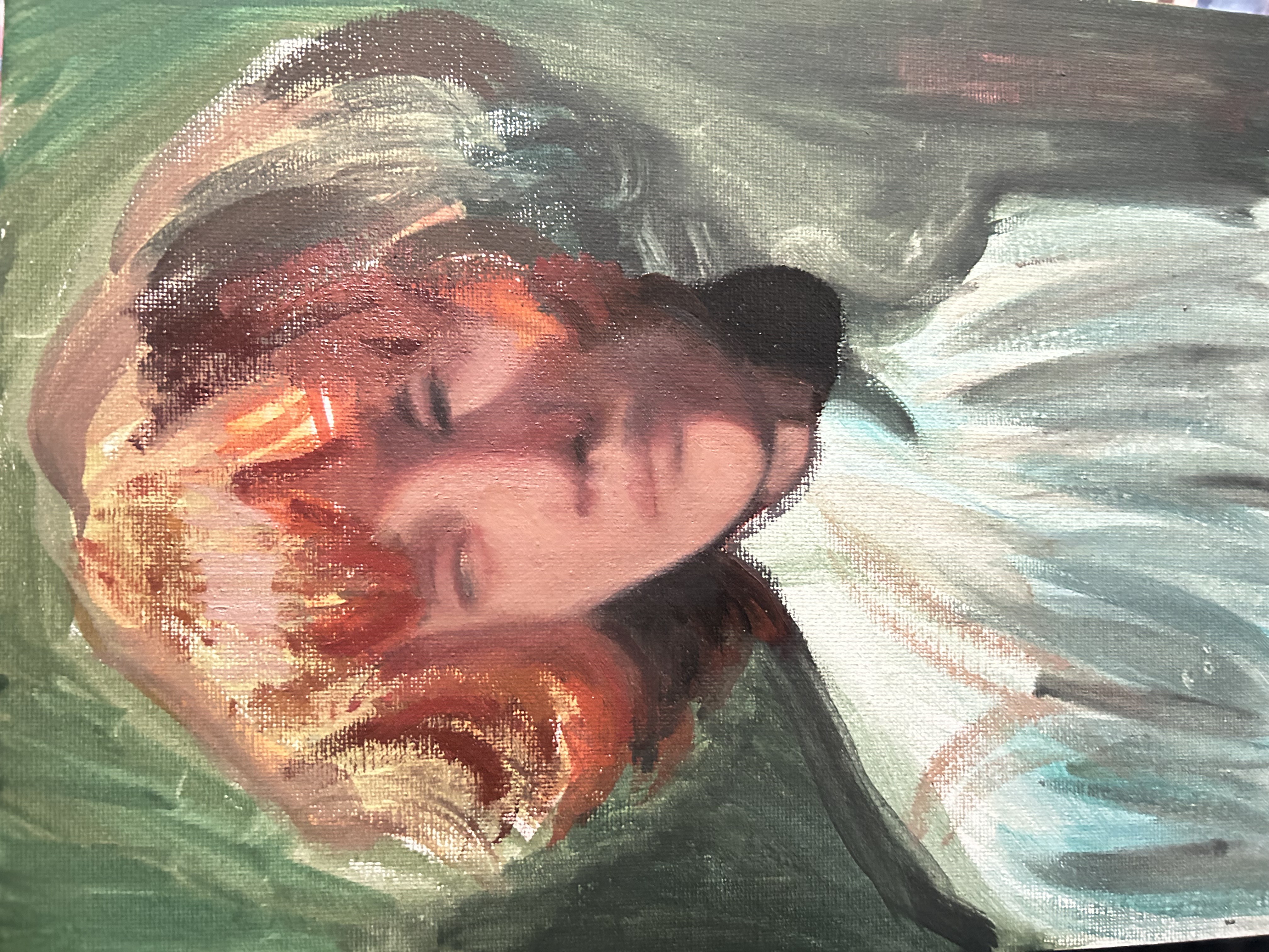 Oil painting of photo