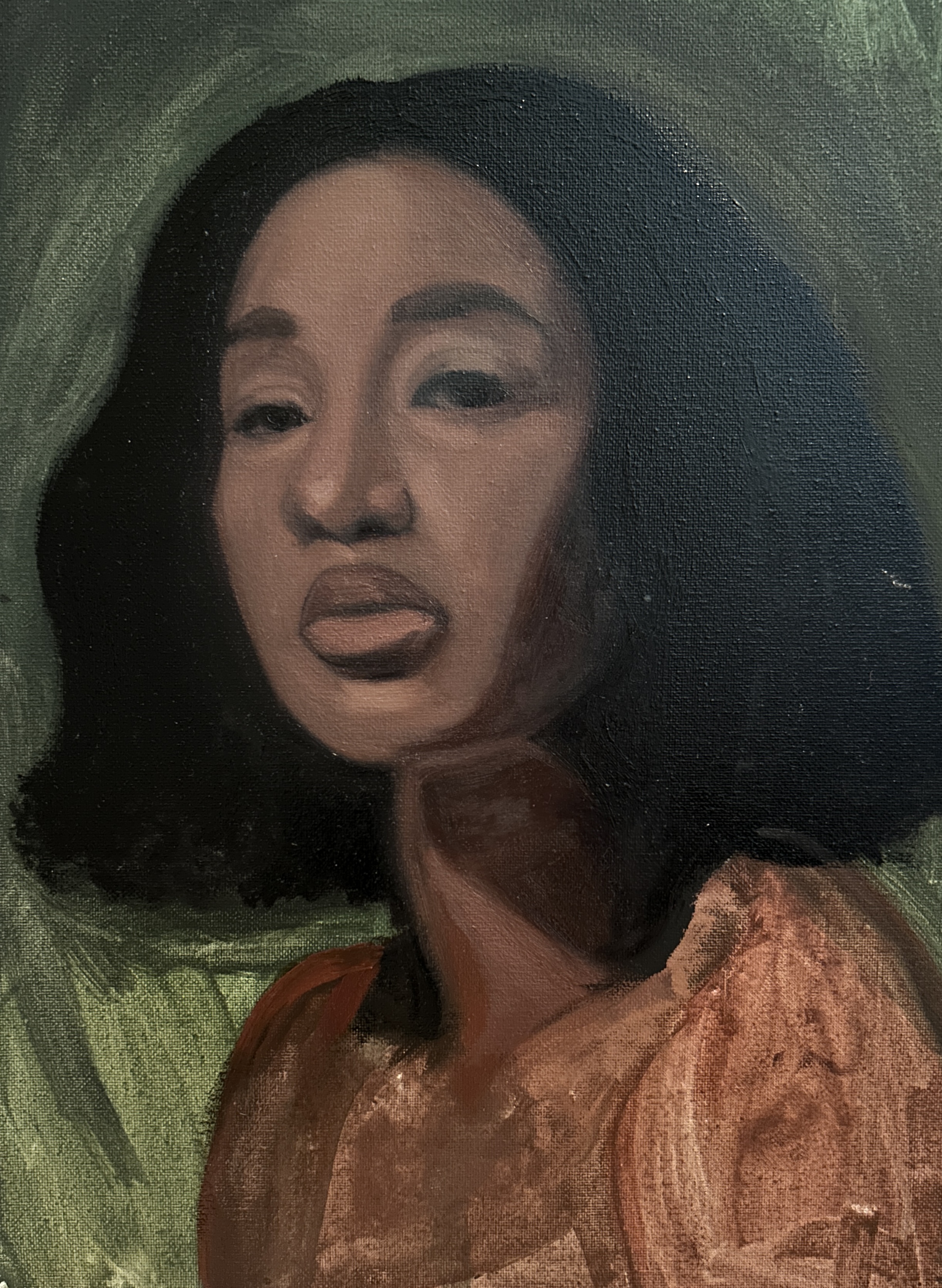 Oil painting of photo